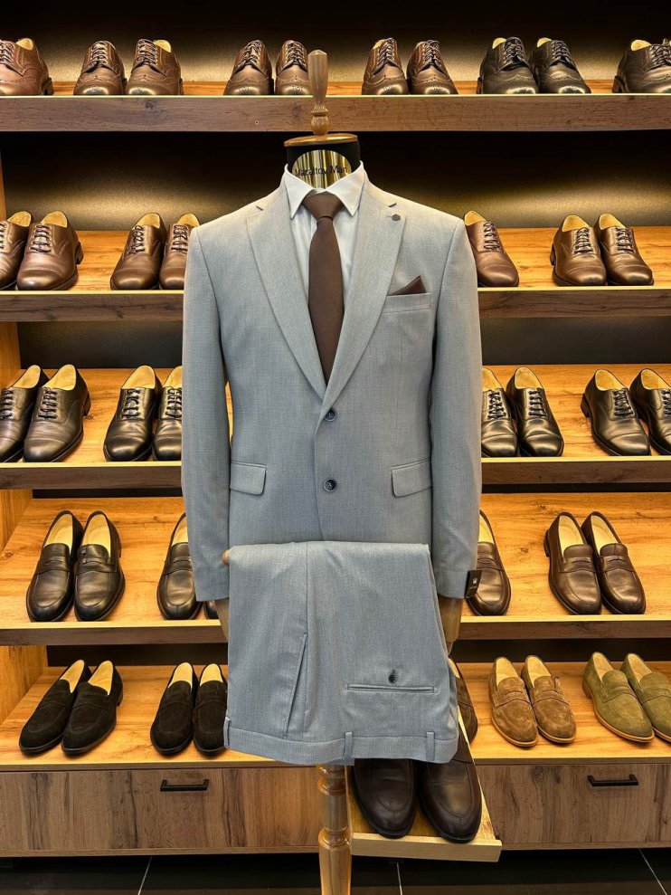 Костюм MAZALTOVMAN 2-ка премиум Голубой фактурный