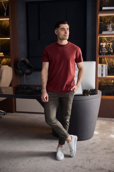 Футболка ГИО Бордовая