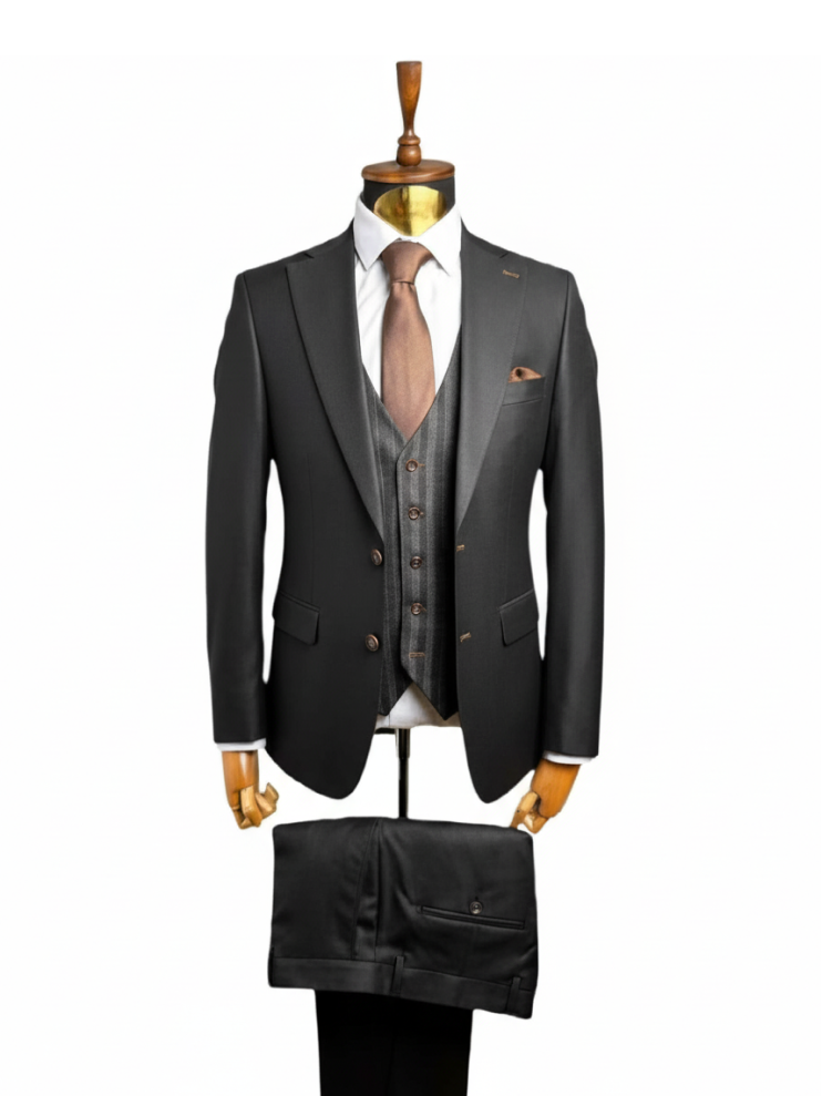 Костюм MAZALTOVMAN 3-ка Черный премиум линейка