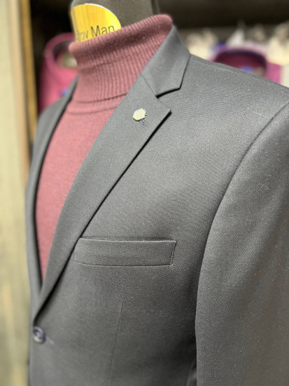 Пиджак MAZALTOVMAN Черный фактурный