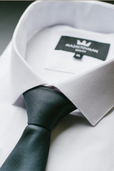 Рубашка MAZALTOVMAN Белая приталенная