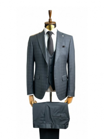 Костюм MAZALTOVMAN 3-ка премиум Зеленый в клетку