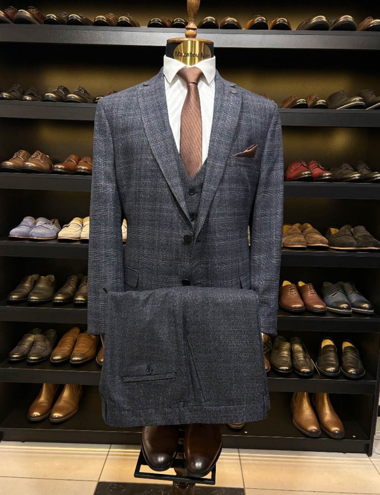 Костюм MAZALTOVMAN 3-ка Синий в клетку